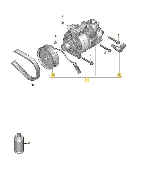 CUPRA LEON 2024 A/C COMPRESSOR 3Q0816803E