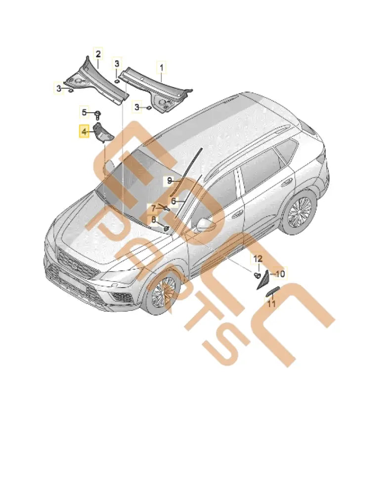 CUPRA ATECA AIR INTAKE TRIM PLATE 577815159