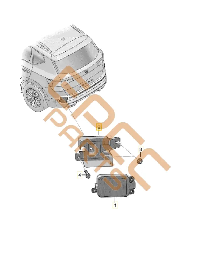 CUPRA ATECA BRACKET LEFT 575955775A