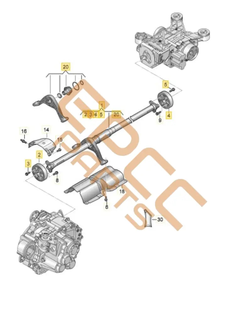 CUPRA ATECA CARDAN SHAFT 5Q0521101BJ