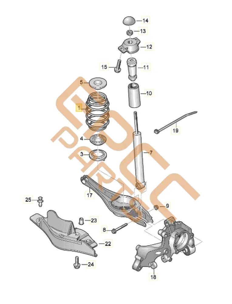 CUPRA ATECA COIL SPRING 5Q0511115MS