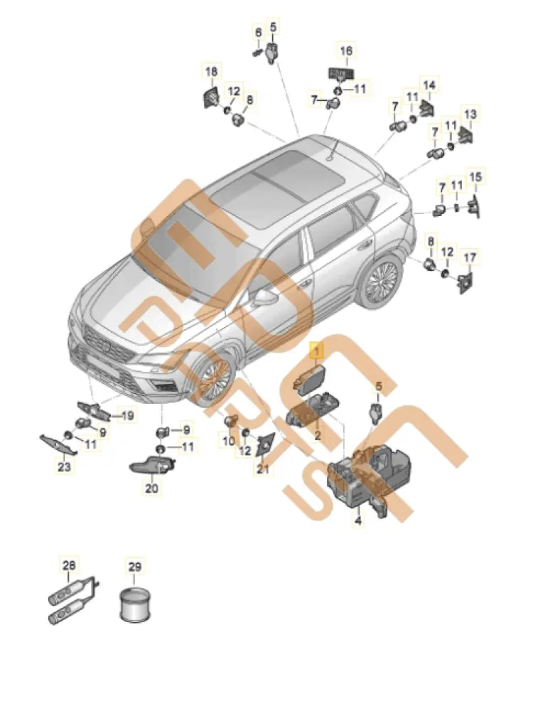 CUPRA ATECA CONTROL UNIT FOR PARK STEERING ASSIST 5QA919298K
