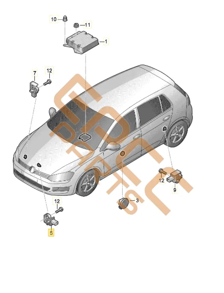 CUPRA ATECA CRASH SENSOR 3Q0959651A