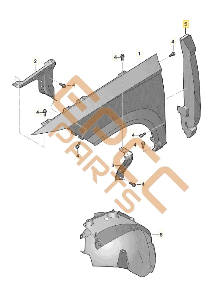 CUPRA ATECA INSULATION FOR WING 575864235A