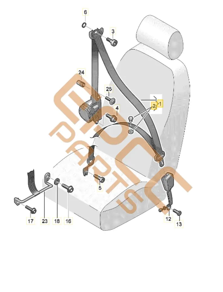 CUPRA ATECA SEAT BELT FRONT LEFT 577857705B