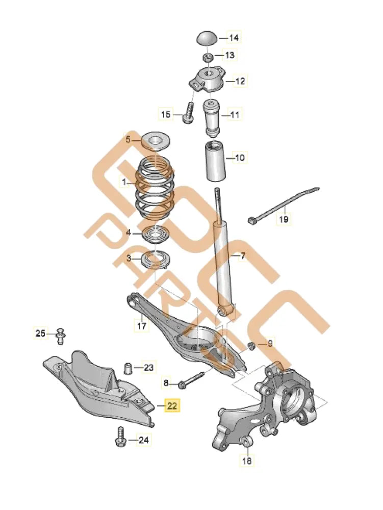 CUPRA ATECA SPLASH GUARD 5Q0501733A