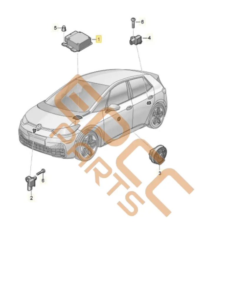 CUPRA BORN 2023 AIRBAG CONTROL MODULE 1EA959655ER Airbags