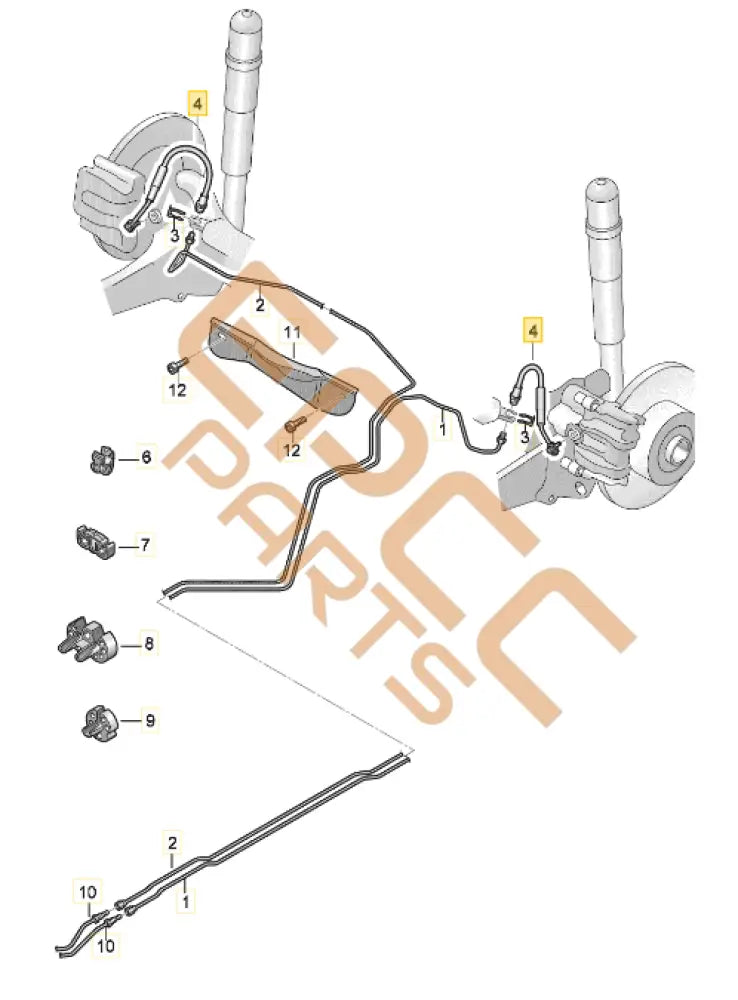 CUPRA BORN BRAKE HOSE REAR 1EA611775B