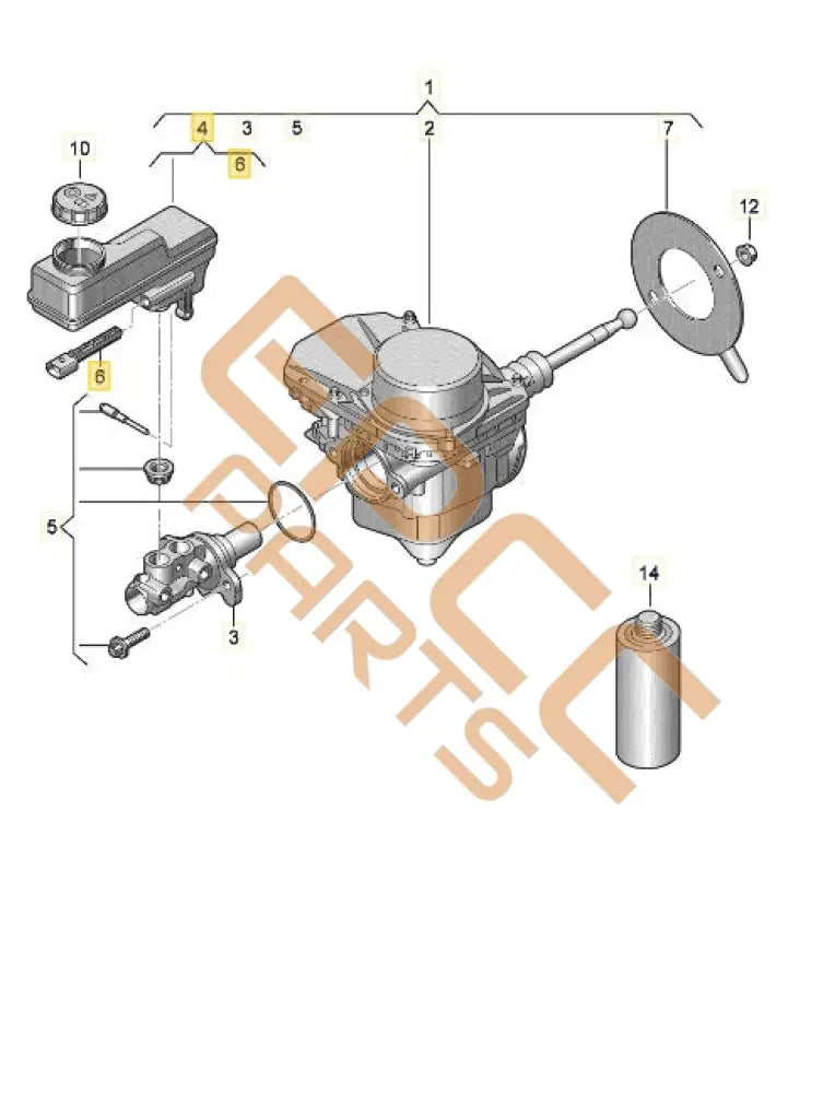 CUPRA BORN 2023 BRAKE MASTER CYLINDER 1EC614019A 1EA614783 1EC611301