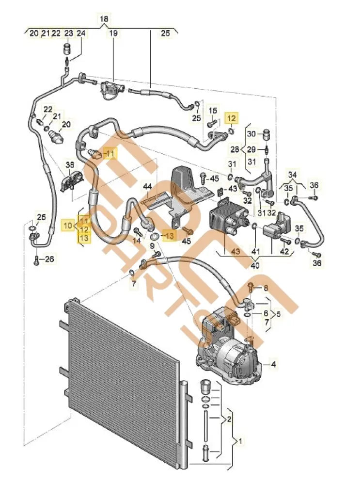 SEAT CUPRA BORN 2023 REFRIGERANT LINE 1EA816743L