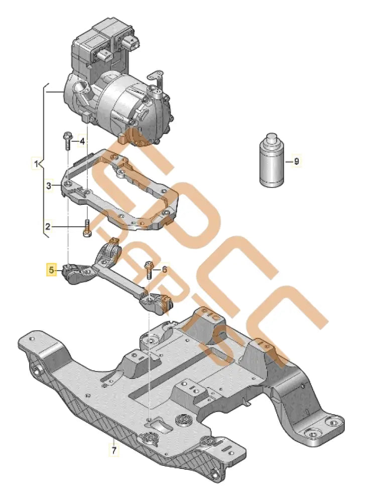 CUPRA BORN DECOUPLING ELEMENT 1EA820034B