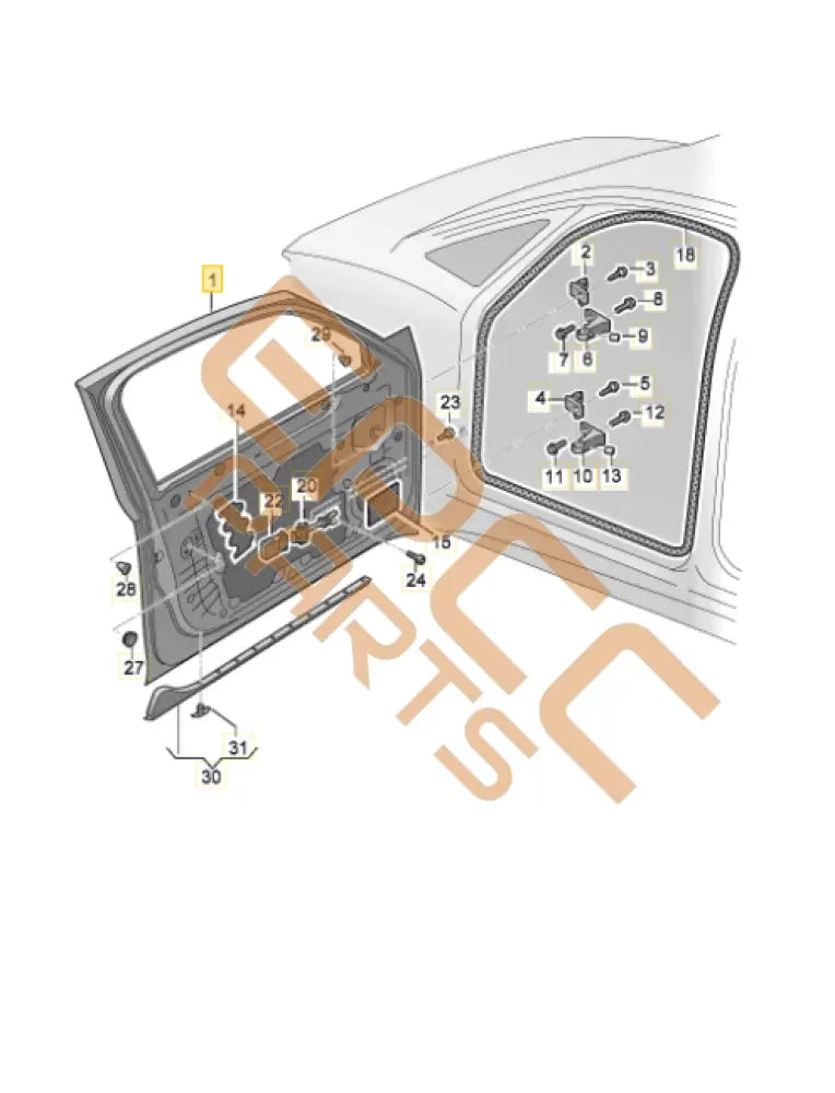 CUPRA BORN FRONT DOOR RIGHT SIDE 10A831056N