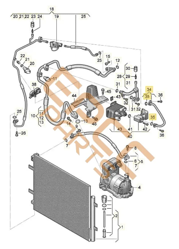 CUPRA BORN 2023 REFRIGERANT PIPE 1EA816732A