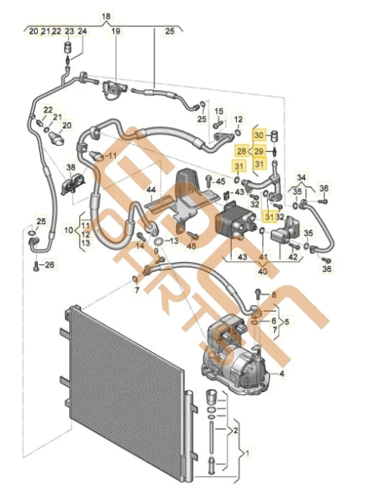 CUPRA BORN 2023 REFRIGERANT PIPE 1EA816739