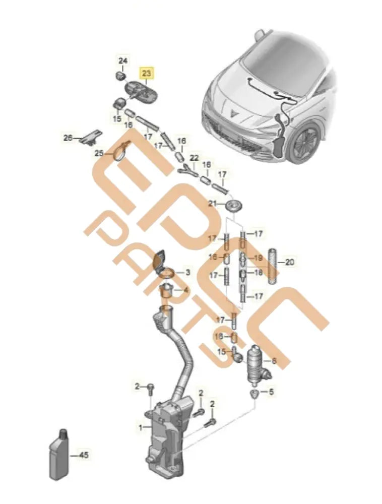 SEAT CUPRA BORN 2023 SPRAY NOZZLE (PAIR) 5G0955986
