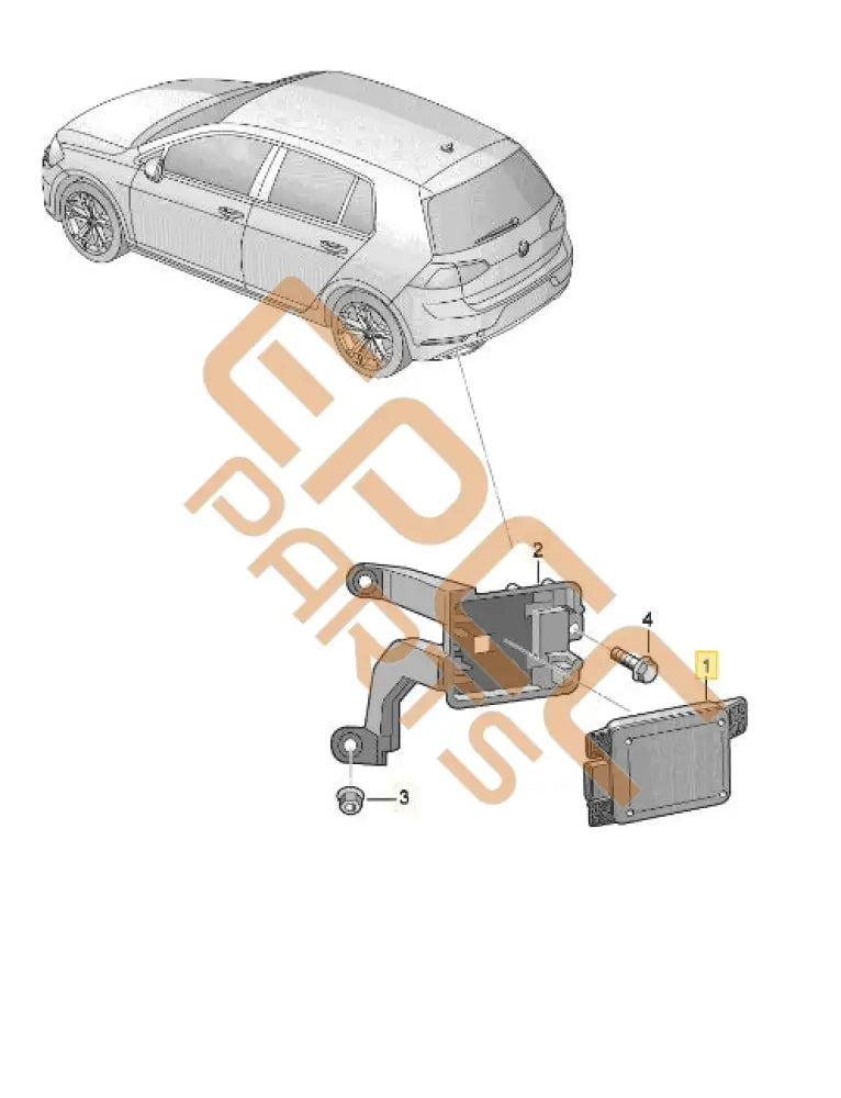 SEAT CUPRA LEON 2022 CONTROL UNIT FOR LANE CHANGE ASSIST 2Q0907686G