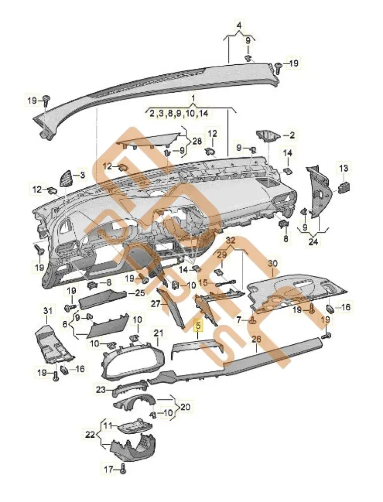 SEAT CUPRA END CAP SOUL 5FA857231