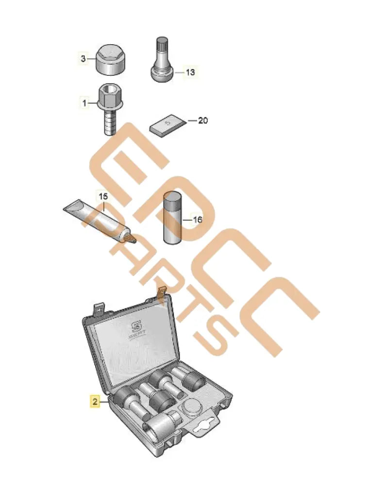 CUPRA FORMENTOR 2023 1 SET WHEEL STUDS 1P0698137 Wheels