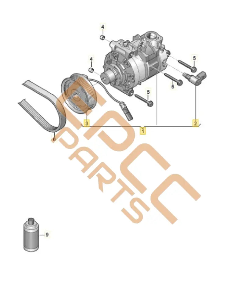 CUPRA FORMENTOR 2022 A/C COMPRESSOR 3Q0816803D 3Q0816803B