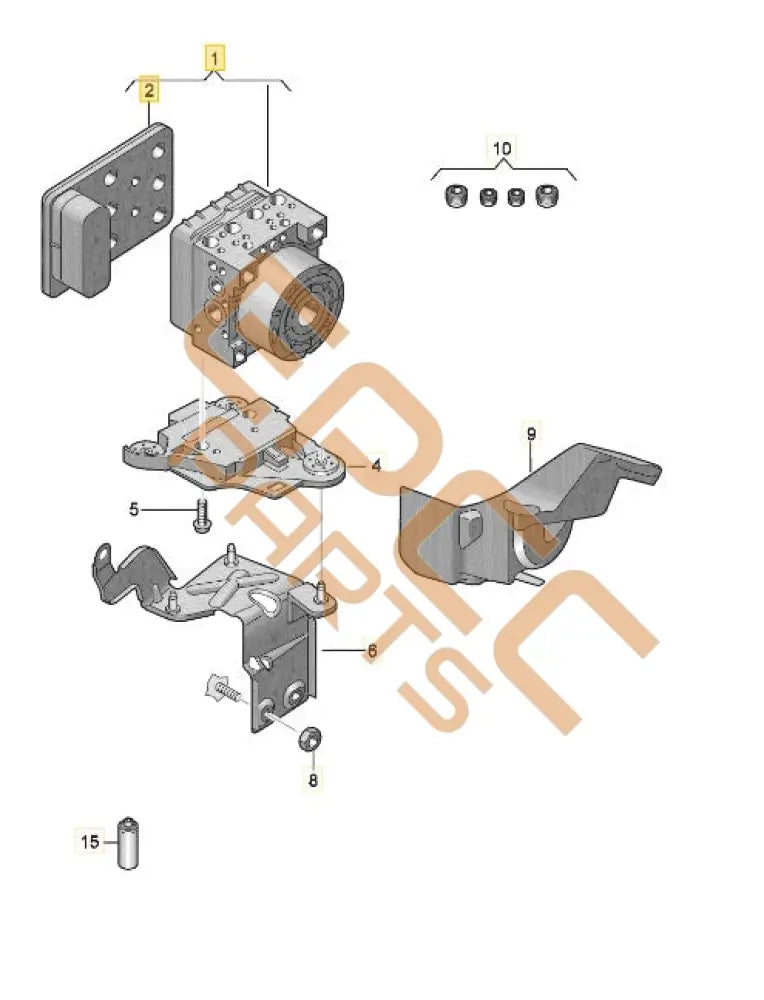 SEAT CUPRA FORMENTOR 2022 ABS UNIT WITH CONTROL UNIT 5WA614517BM