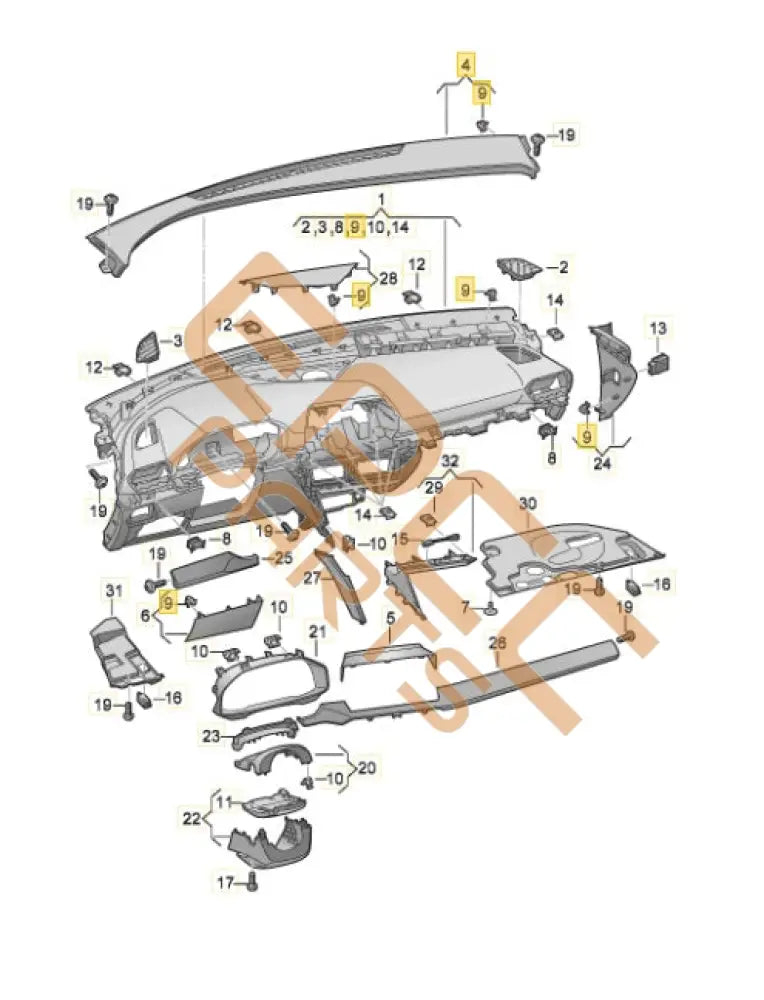 CUPRA FORMENTOR 2022 END CAP VENT GRILLE 10C863011D