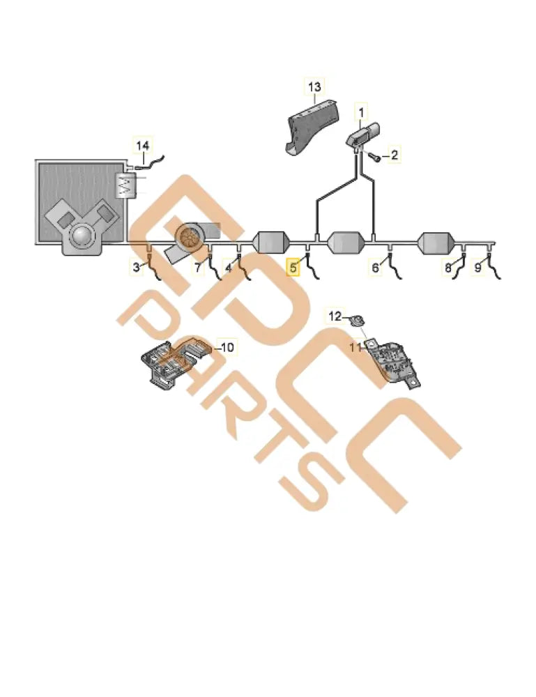 CUPRA FORMENTOR EXHAUST GAS TEMPERATURE SENDER 05E906088D
