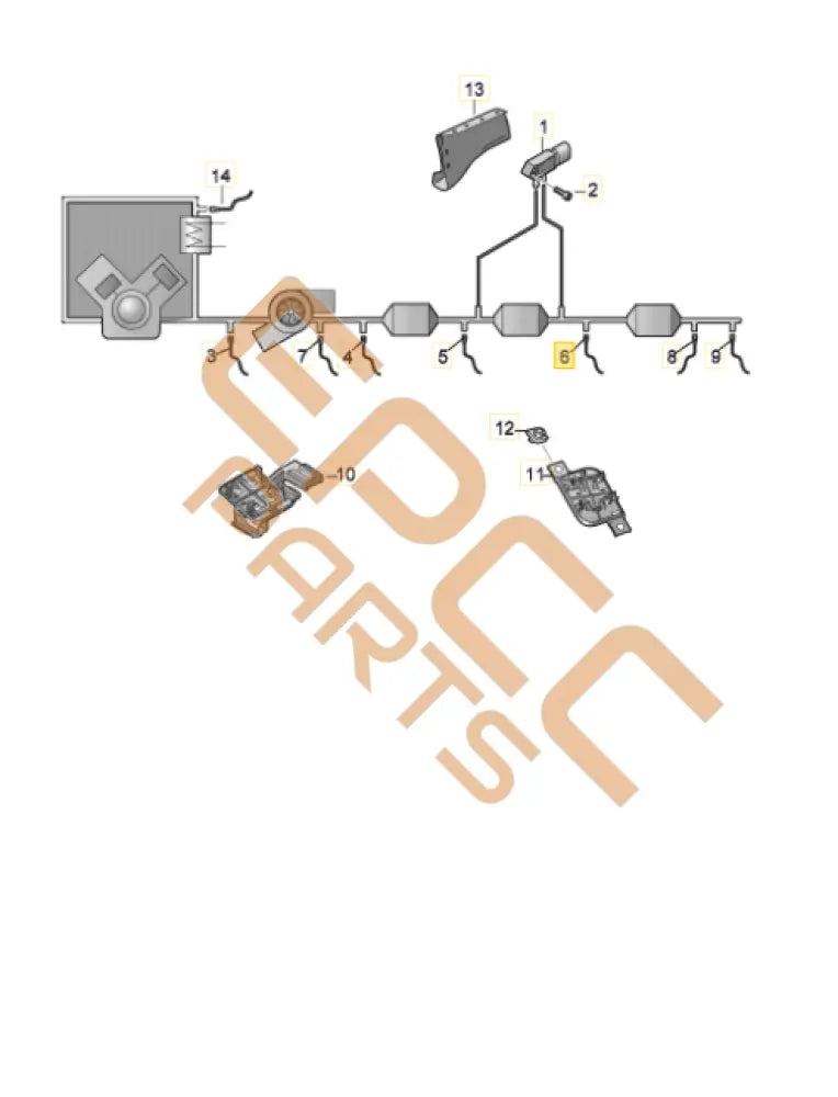 CUPRA FORMENTOR EXHAUST GAS TEMPERATURE SENDER 06Q919519R 06Q919519Q