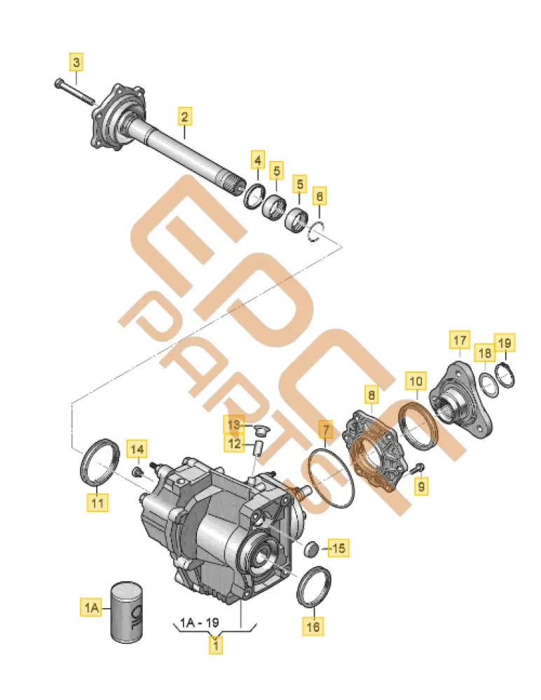 CUPRA FORMENTOR FINAL DRIVE GEARBOX (TRANSFER CASE) 0CN409053AN