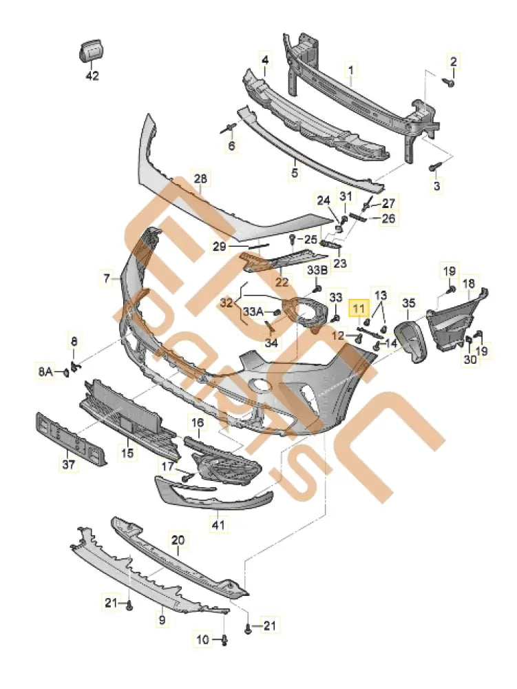 CUPRA FORMENTOR GUIDE PROFILE RIGHT 5FF807184