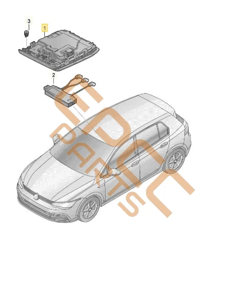 SEAT CUPRA FORMENTOR 2023 LED INTERIOR OVERHEAD DOME READING LIGHT 5H0959561AH