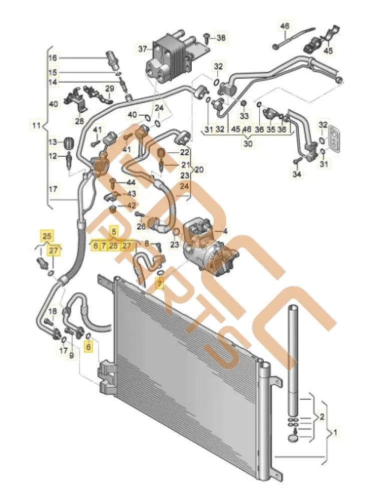 CUPRA FORMENTOR 2023 REFRIGERANT LINE 5Q0816721E