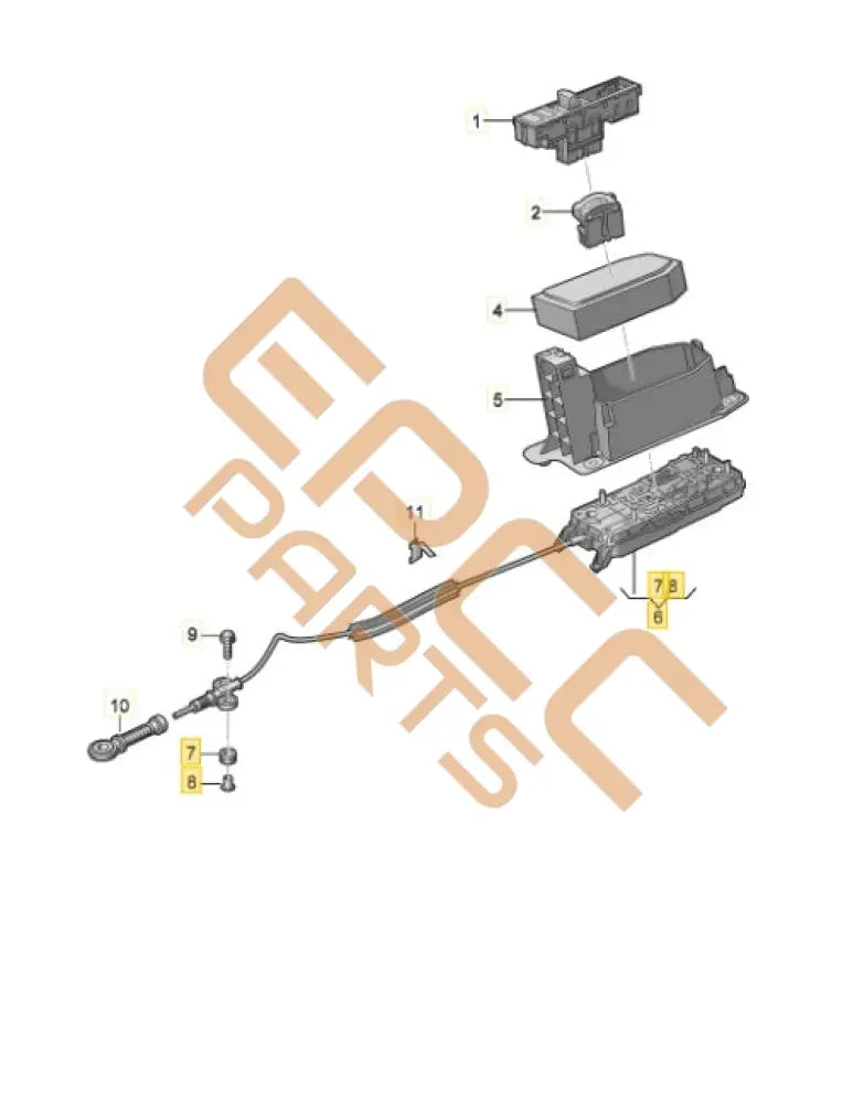 SEAT CUPRA FORMENTOR 2022 SELECTOR MECHANISM 5WA713033BC