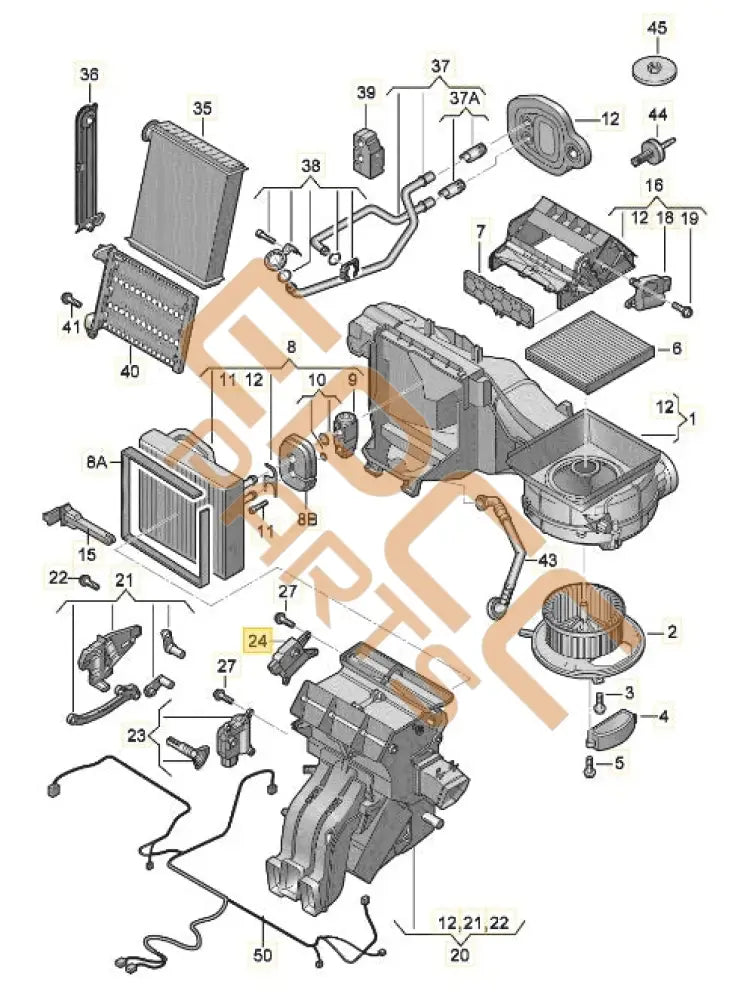 SEAT CUPRA FORMENTOR 2022 SERVOMOTOR FLAP FOR AIR DIFFUSER 5WA907511B