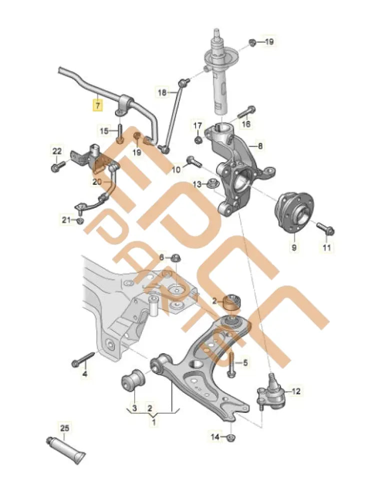 SEAT CUPRA FORMENTOR 2022 STABILIZER COMPLETE 3Q0411303D