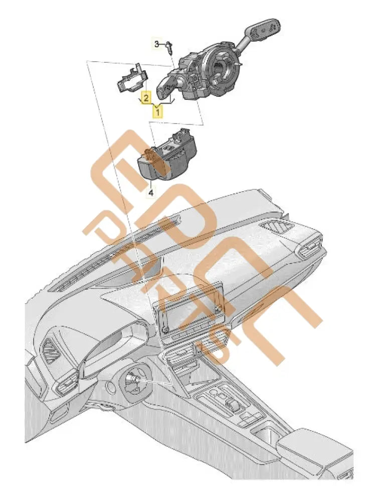SEAT CUPRA FORMENTOR 2022 STEERING COL. COMBI SWITCH 5Q1953507GB