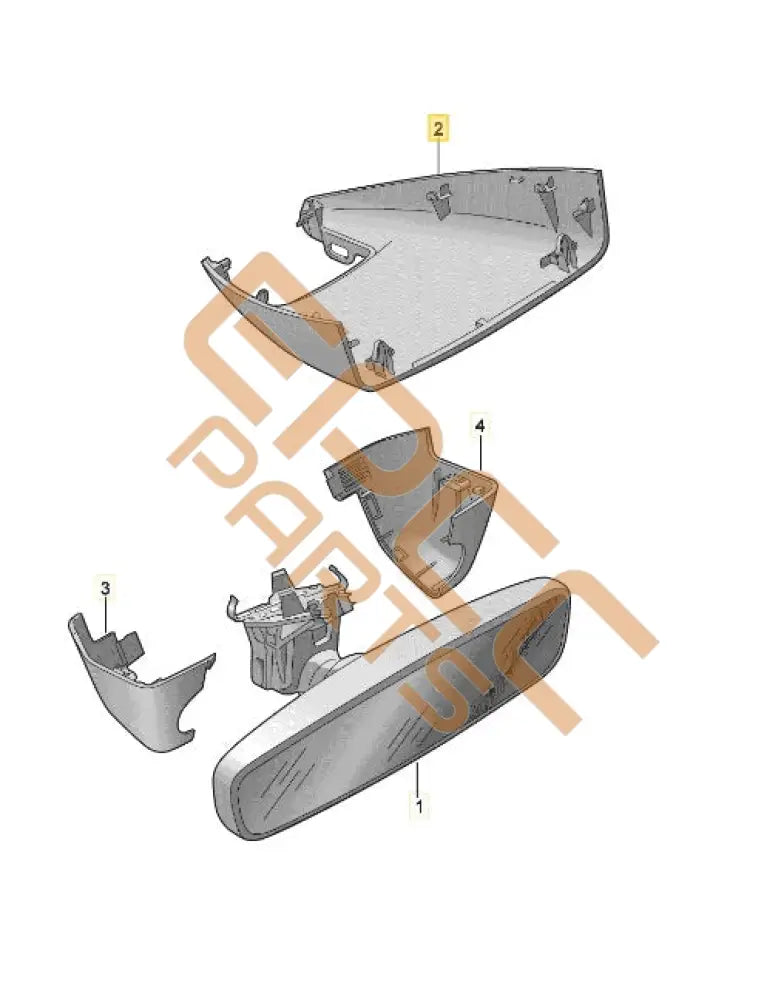 SEAT CUPRA FORMENTOR 2022 TRIM FOR REARVIEW MIRROR 5FF868437 Mirrors