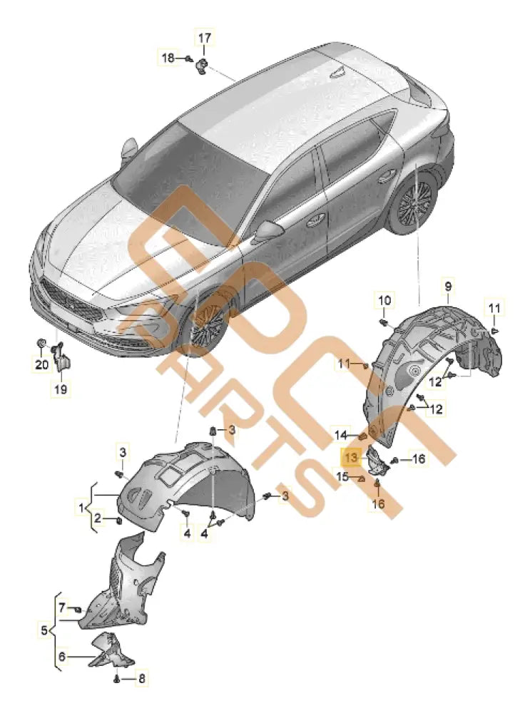 CUPRA FORMENTOR WHEEL SPOILER 5FF853834 Wheels