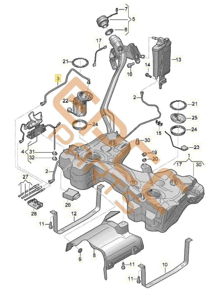 CUPRA FUEL LINE 5Q0201293AN 5Q0201293AL