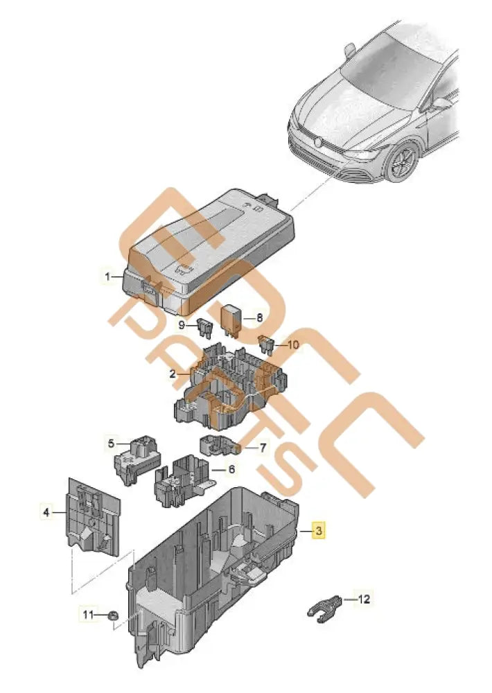 SEAT CUPRA LEON 2024 HOUSING FOR CENTR. ELEC. SYSTEM 5WA907361A