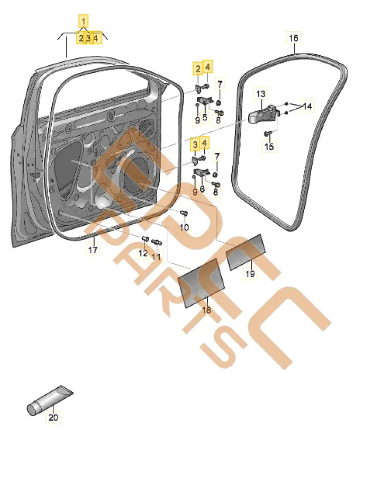 CUPRA LEON LEFT FRONT DOOR 5FA831051B Door