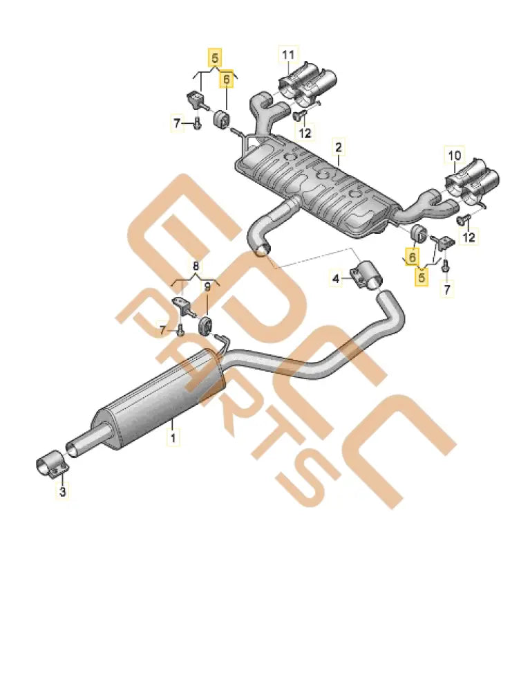 CUPRA LEON RETAINER FOR EXHAUST SYSTEM 5Q0253144D
