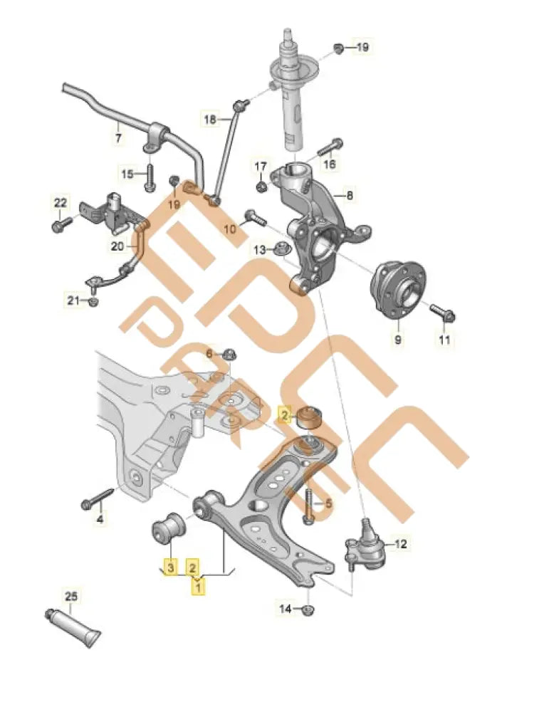CUPRA LEON 2023 TRACK CONTROL ARM LEFT 5WA407151A
