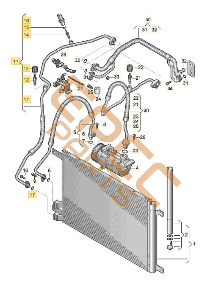 CUPRA REFRIGERANT LINE 5Q0816741C
