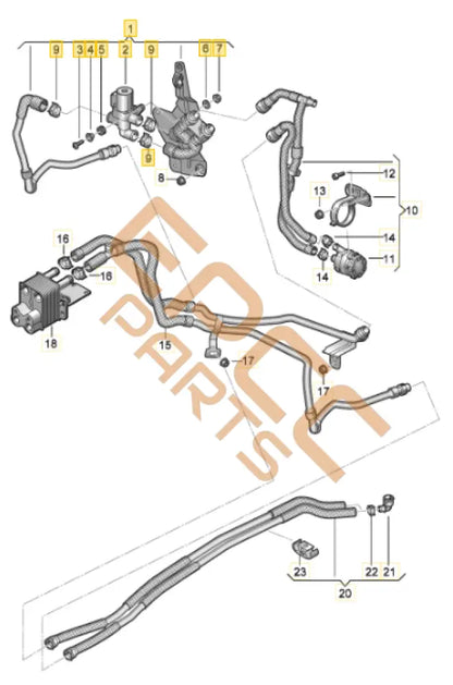5WC819885B - 5Q2820693E COOLANT PIPE FORMENTOR HYBRIT