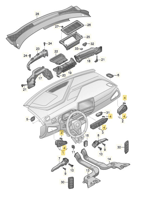 CUPRA BORN 2023 AIR VENT LEFT 10H819203A