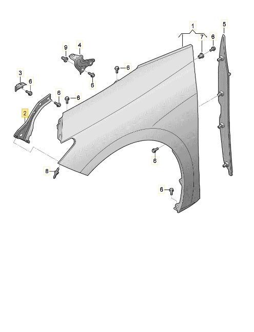 CUPRA BORN 2023 BRACE LEFT 10E821135