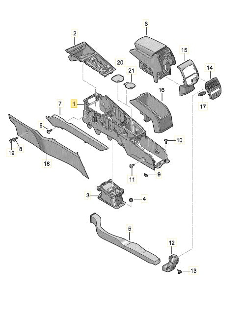 CUPRA LEON 2023 CENTRE CONSOLE 5FC863241F