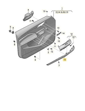CUPRA BORN 2023 COVER FOR LEFT DOOR 10E867197F
