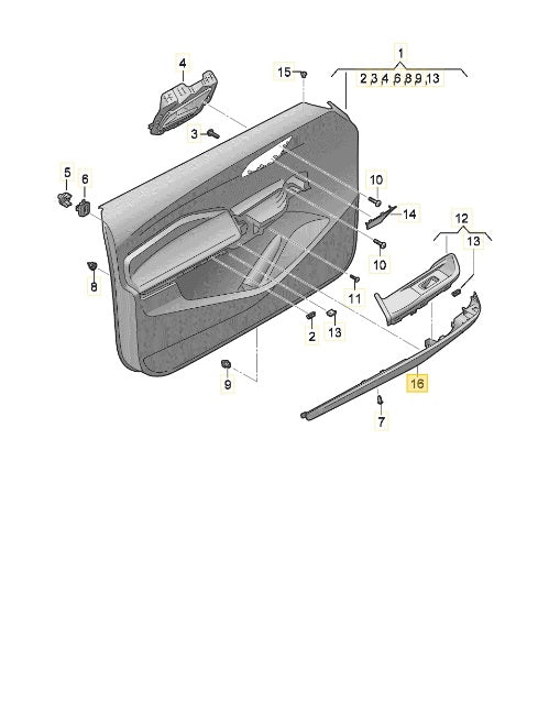 CUPRA BORN 2023 COVER FOR LEFT DOOR 10E867197F