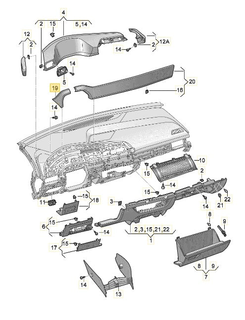CUPRA BORN 2023 DASH COVER 10H854378